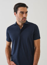 Pima Cotton Stretch Iconic Polo Midnight