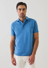 Pima Cotton Stretch Iconic Polo in Harbour