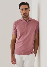Pima Cotton Stretch Iconic Polo Dusty Rose