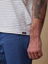 Sunwashed Tee - Cream Flint Stripe