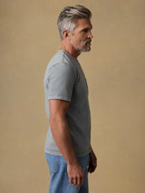 Short-Sleeve Recycled Cotton Tee - Lakeshore Grey