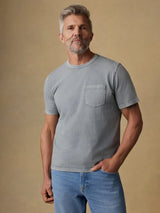Short-Sleeve Recycled Cotton Tee - Lakeshore Grey