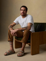 Short-Sleeve Recycled Cotton Tee - Pure White