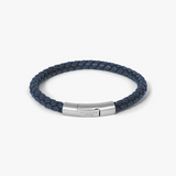 Charles Click Navy Pelle Bracelet