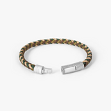 Herringbone Click Multi Pelle Bracelet