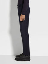 Navy Blue Stretch Cotton Roccia Jeans