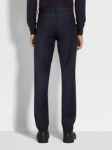 Navy Blue Stretch Cotton Roccia Jeans