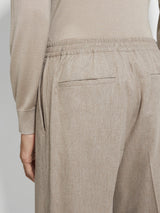 Light Taupe 15milmil15 Wool Silk and Cashmere Pants