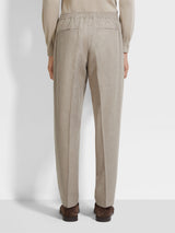 Light Taupe 15milmil15 Wool Silk and Cashmere Pants