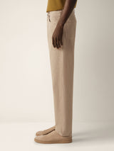 Beige Cotton Roccia Pants