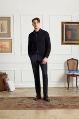 Parker Platinum Super 130s Gab Trouser - Blue