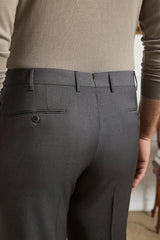 Parker Platinum Super 130s Gab Trouser - Charcoal