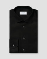 Black Solid Signature Twill Shirt