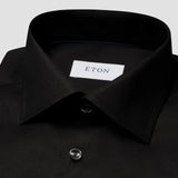 Black Solid Signature Twill Shirt