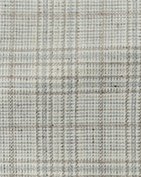 Oatmeal Silk-Wool Double Windowpane Utility Jacket