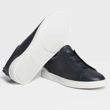 Triple Stitch Deerskin Sneaker