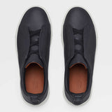 Triple Stitch Deerskin Sneaker