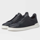 Triple Stitch Deerskin Sneaker