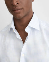 Contemporary Blue Check Signature Twill Shirt