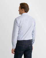 Check Supima 120 Shirt in Light Blue