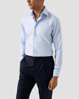 Light Blue Textured Twill Shirt