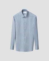 Slim Blue Micro Floral Print Signature Twill Shirt