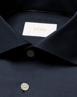 Solid Merino Shirt in Dark Blue