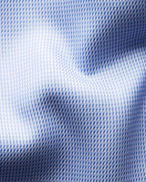 Light Blue Patterned Textured Twill Shirt