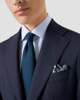 Light Blue Patterned Textured Twill Shirt