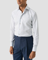 Striped Cotton Linen Shirt - Brown