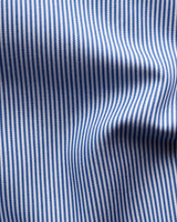 Contemporary Blue Striped Supima 120 Poplin Shirt