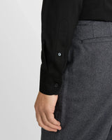 Solid Merino Shirt in Black