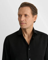 Solid Merino Shirt in Black