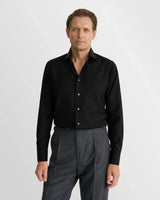 Solid Merino Shirt in Black