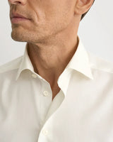 Off White Solid Signature Twill Shirt