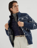 Jacquard Geo Print Cardigan