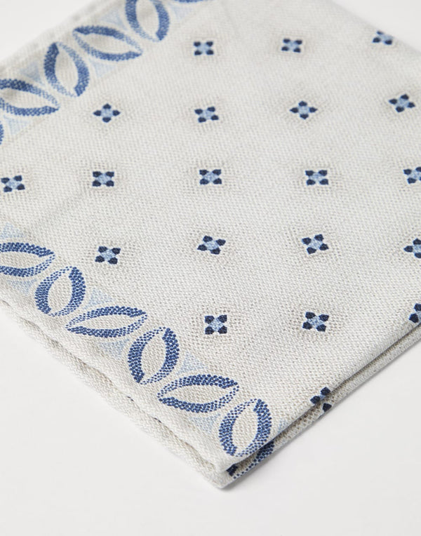 Silk pocket square with star design