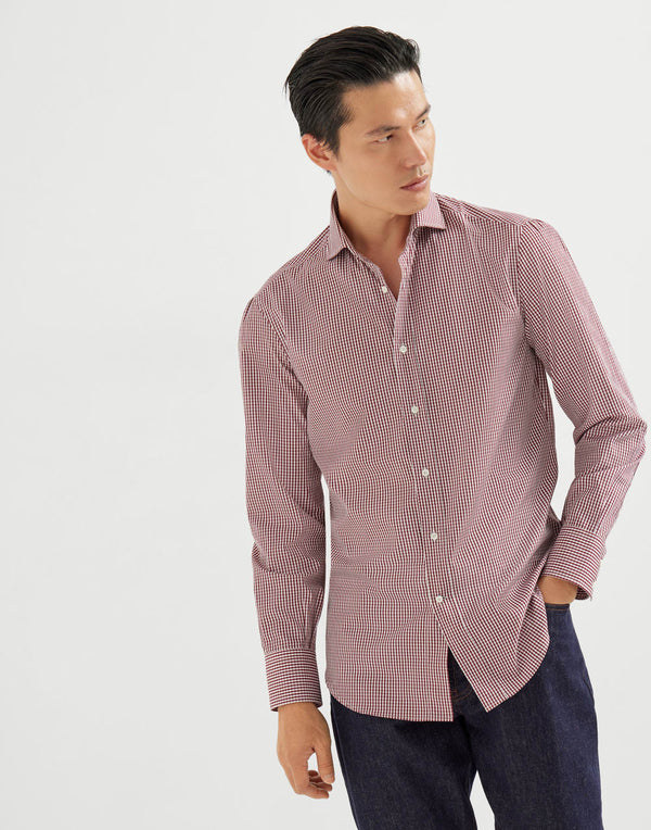 Spread Collar Shirt - Amaranth