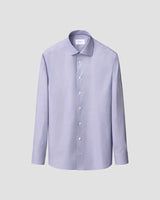 Slim Lavender Micro Check Twill Shirt