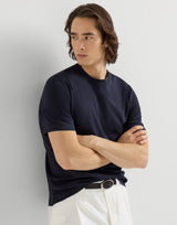 Cotton Jersey Crew Neck T-Shirt