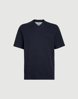 Cotton Jersey V-neck T-shirt