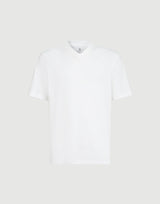 Cotton Jersey V-neck T-shirt