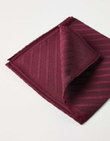 Regimental stripe silk pocket square