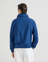 Lightweight nylon unlined outerwear jacket with hood