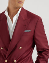 Silk patterned pocket square