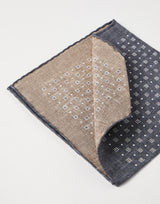 Silk patterned pocket square