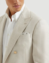 Silk pocket square with diamond pattern