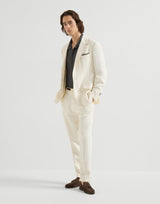 Off White Hopsack Deconstructed Blazer