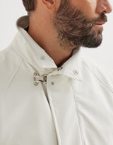 Off White Bonded nylon unlined field jacket