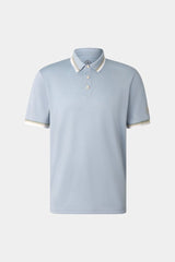 Arik functional short-sleeved top in Misty blue